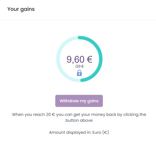 Surveoo earnings and bonus statistics