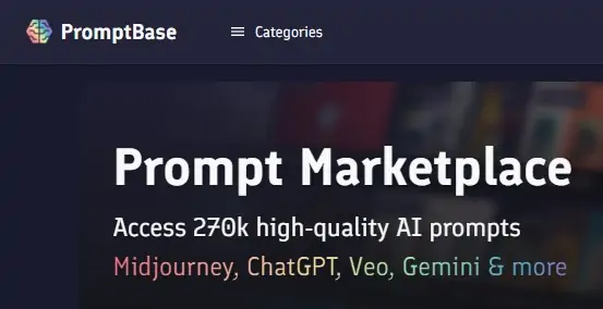 PromptBase, the largest marketplace for selling a ChatGPT prompt