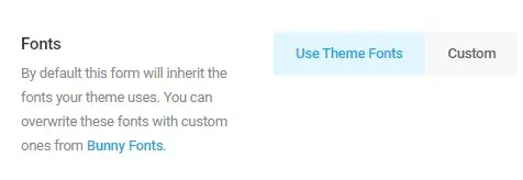 appereance fonts