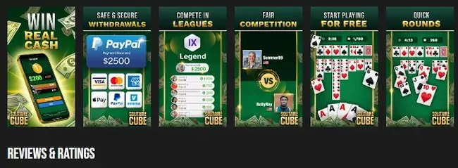 Solitaire Cube igre-uvodni ekran