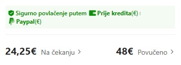 Temu iznos za isplatu