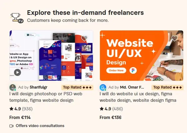 Pro prodavači na Fiverr-u
