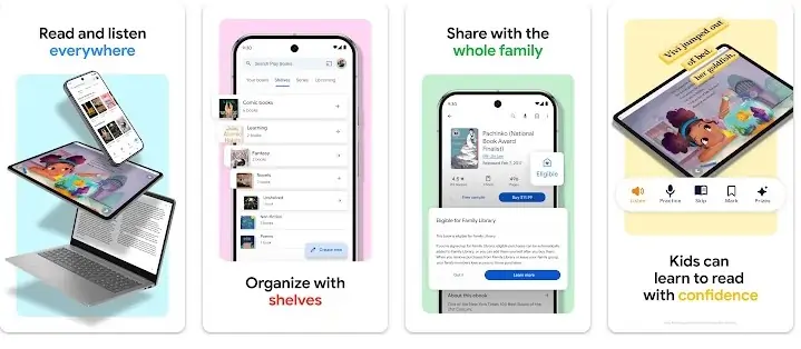 Platforme za čitanje e-knjiga – Google Play books
